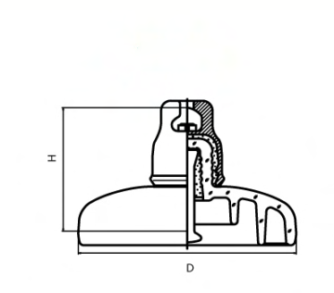 Anti Pollution Glass IEC Disc Suspension Insulator 0