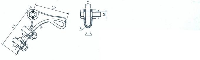 10kv Bolt Type Strain Clamps Electric Power Fitting 0