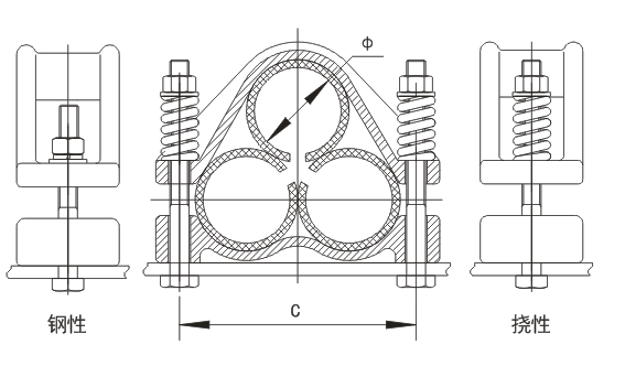 LJ High Voltage Hole Distance 380 HV Cable Clamp 0